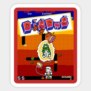 Dig Dug Sticker